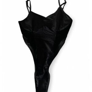SHEIN Sleek Black Bodysuit with Open Sides